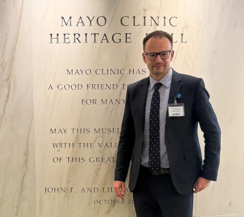 Prof. Krzysztof Jamroziak na stażu w Mayo Clinic